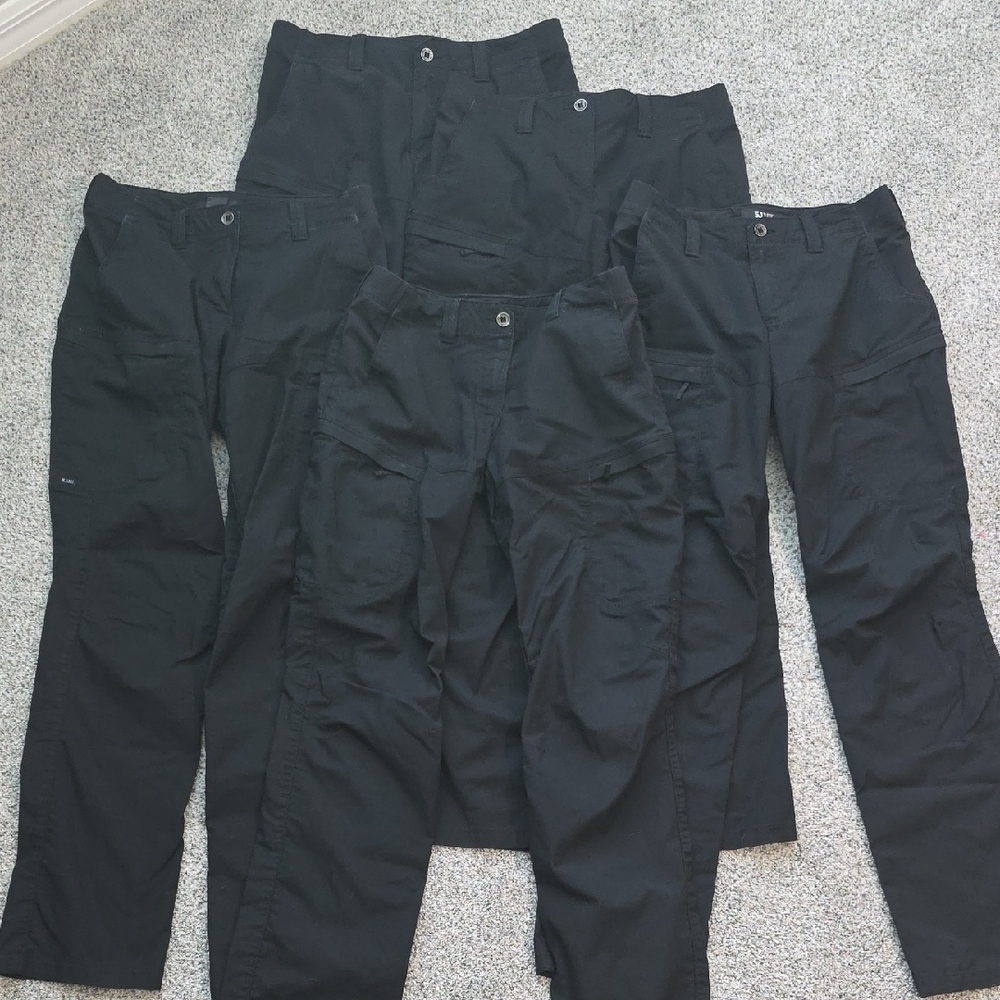 5.11 Tactical Womens Apex Pants Size 10 Long LOT OF 5